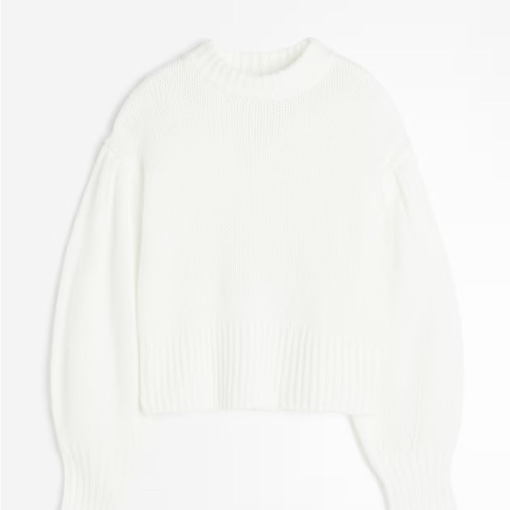 H&M BALLON SLEEVE SWEATER - Picture 4 of 5